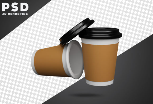 3D Cup Realistic Modeling: Professional Display for Your Artwork