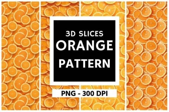 3D Orange Slice Background Pattern: Fresh Design Inspiration
