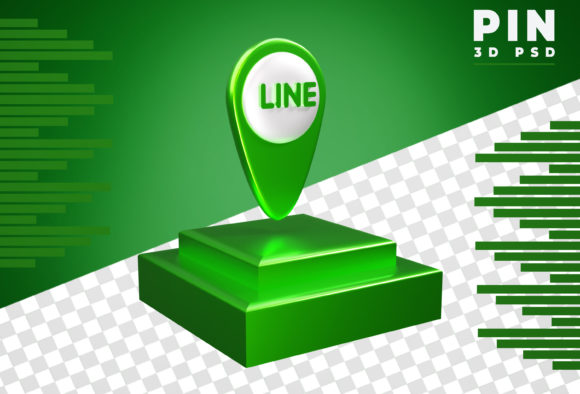 3D Pin Logo Line Rendering: Showcase Your Art in Real Spaces