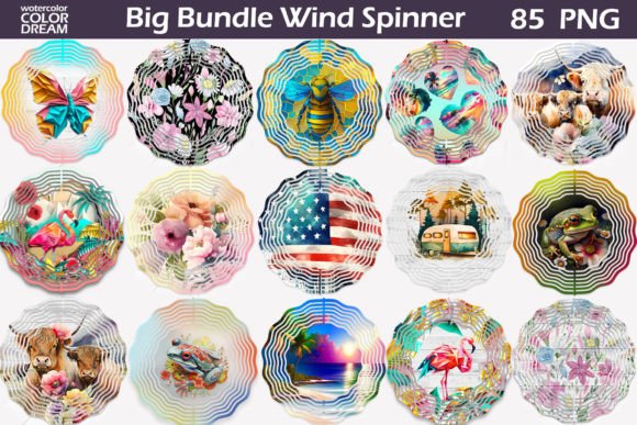 3D Wind Spinner Bundle for Vibrant Summer Crafts
