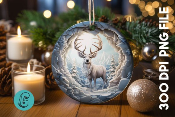 Create Festive Magic with a 3D Reindeer Break Through Ornament