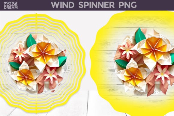 Enchanting 3D Flowers Wind Spinner Designs for Summer Crafts
