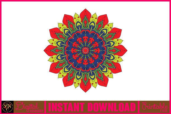Mandala 3D Layered SVG Cut File-142: A Vibrant Design Asset