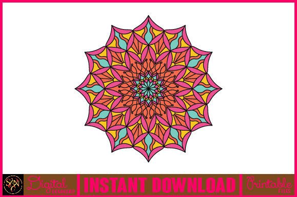 Mandala 3D Layered SVG Cut File-155: A Vibrant Design Asset