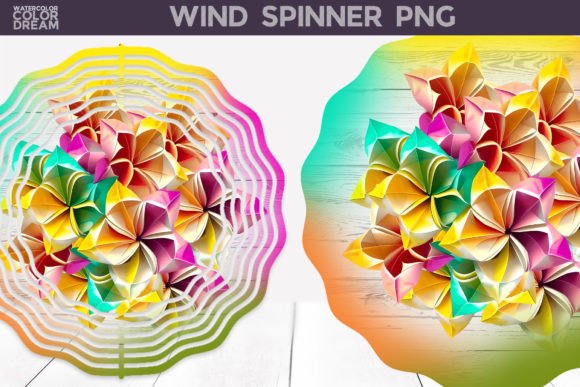 Plumeria 3D Wind Spinner: Vibrant Floral Sublimation Art